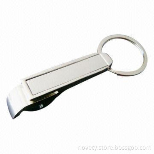 Keychain with Bottle Opener, Made of Zinc Alloy Material, OEM Orders Welcomed